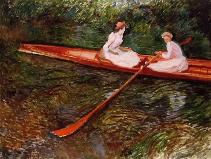 Claude Monet The Pink Skiff